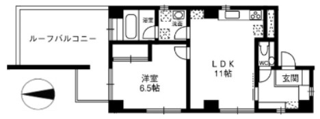 メインステージ芦屋川の間取り