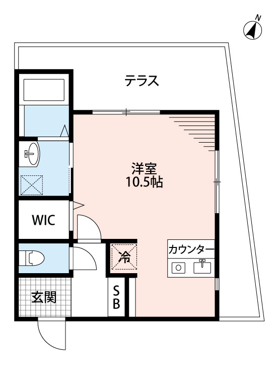 HCフラッツ青谷ガーデンの間取り