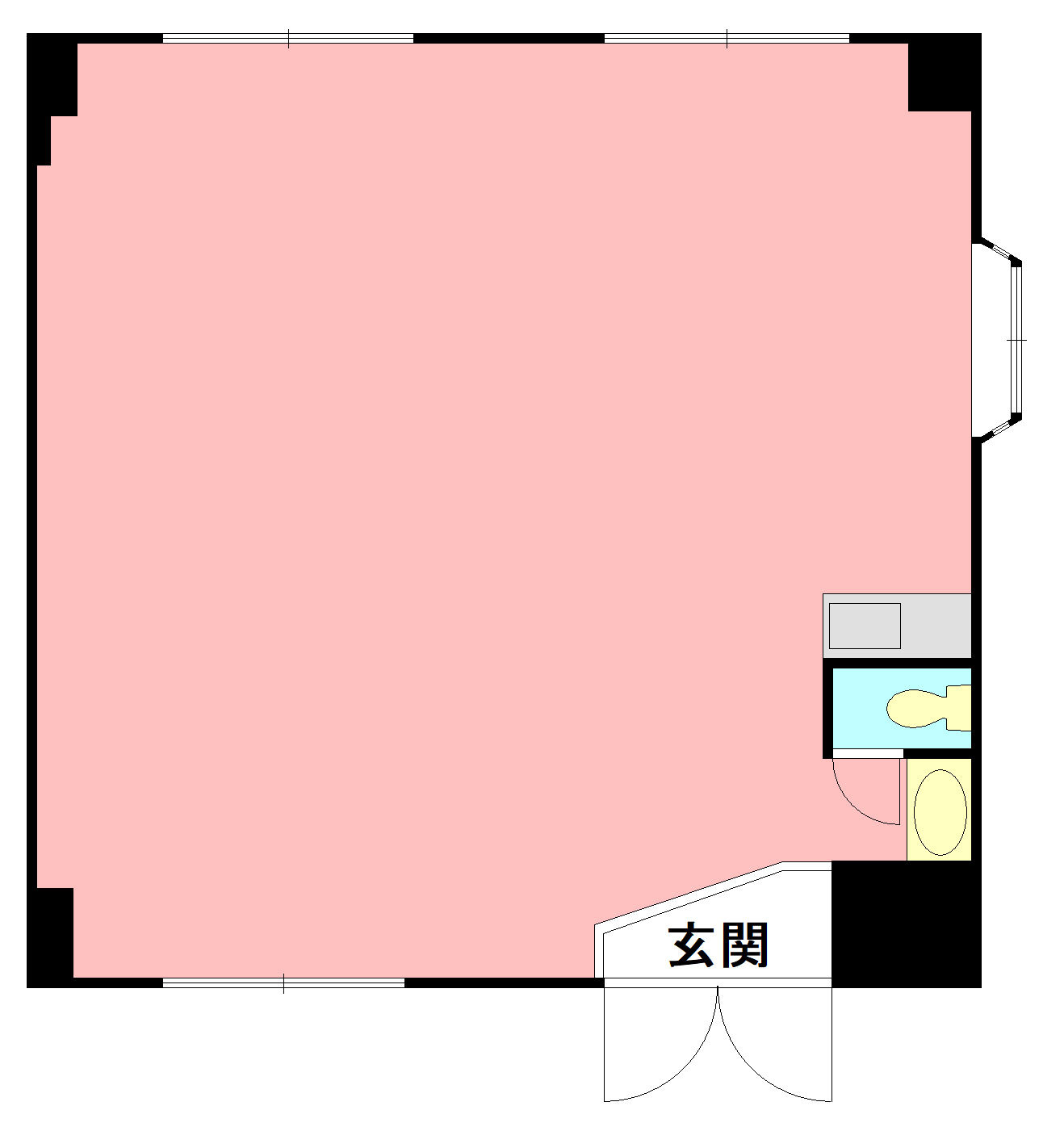 平塚市徳延１丁目の店舗事務所の間取り