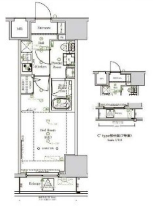 板橋区氷川町の賃貸マンションの間取り|間取り