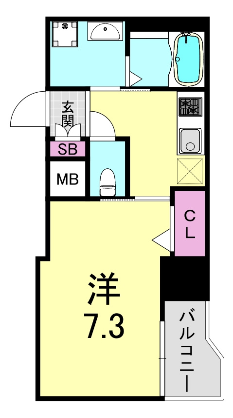 レジデンス心斎橋の間取り