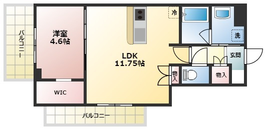 Bris西宮の間取り