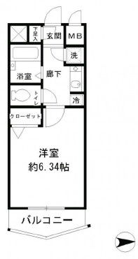 レジディア新中野の間取り
