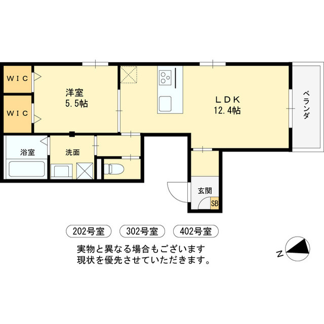 西宮市本町の賃貸マンションの間取り