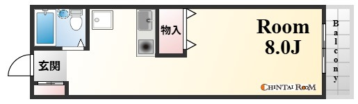 神戸市灘区篠原本町１丁目の賃貸マンションの間取り