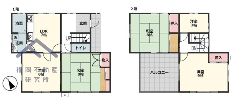 那珂川市片縄北7丁目　戸建ての間取り