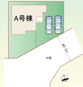 港南区下永谷五丁目戸建の区画図