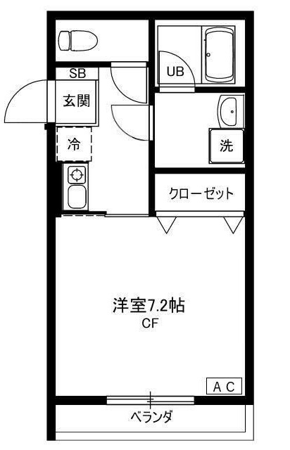 ＹＫハイツの間取り|間取りです。