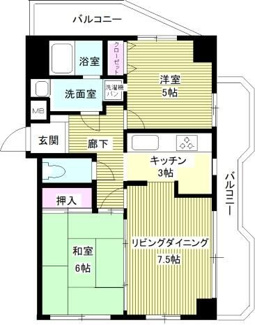 【間取り】 | パームス鷺宮 | 間取りです。
