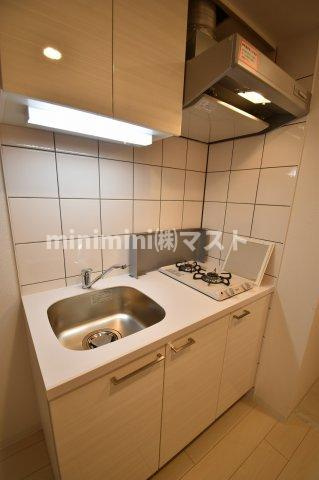 大阪市東成区大今里南１丁目の賃貸マンションのキッチン