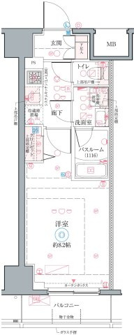 クレヴィスタお花茶屋の間取り
