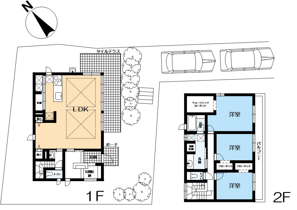 苦楽園四番町戸建の間取り