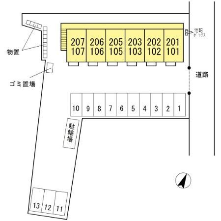 ブライトヒルズの区画図