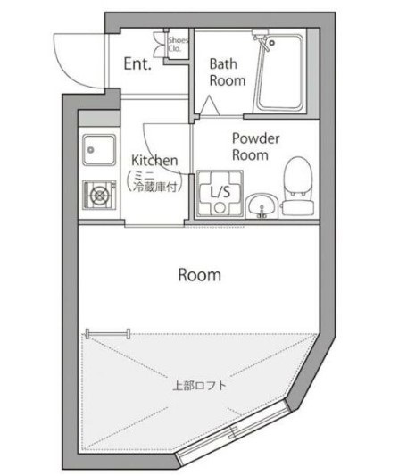フォルティッシモアート西六郷の間取り|間取りです。