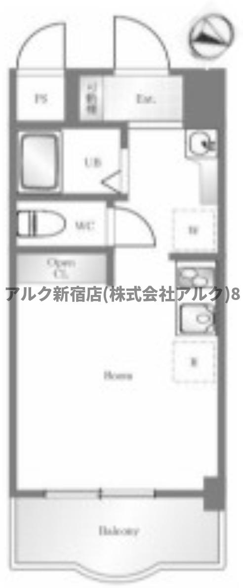 マリオン新宿の間取り