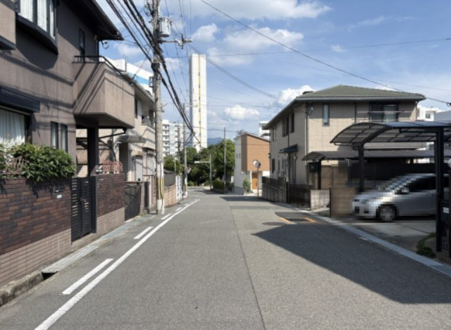 河内長野市木戸2丁目戸建の前面道路含む現地写真