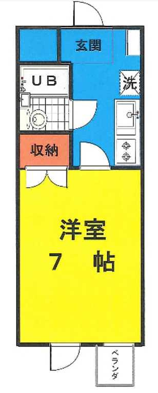 澤村カスケーダ　駅近　最上階　南向きの間取り