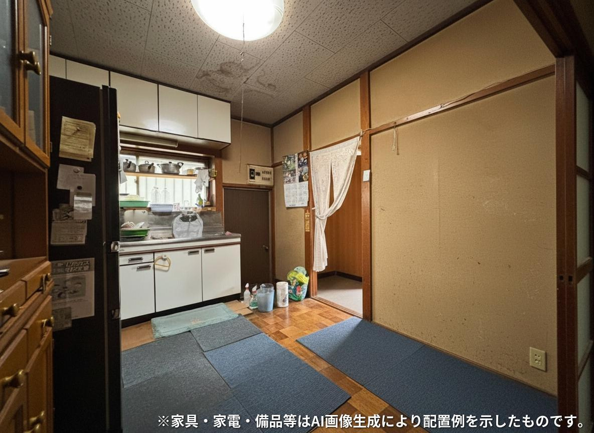 栃木市大平町富田　B棟　中古戸建のキッチン
