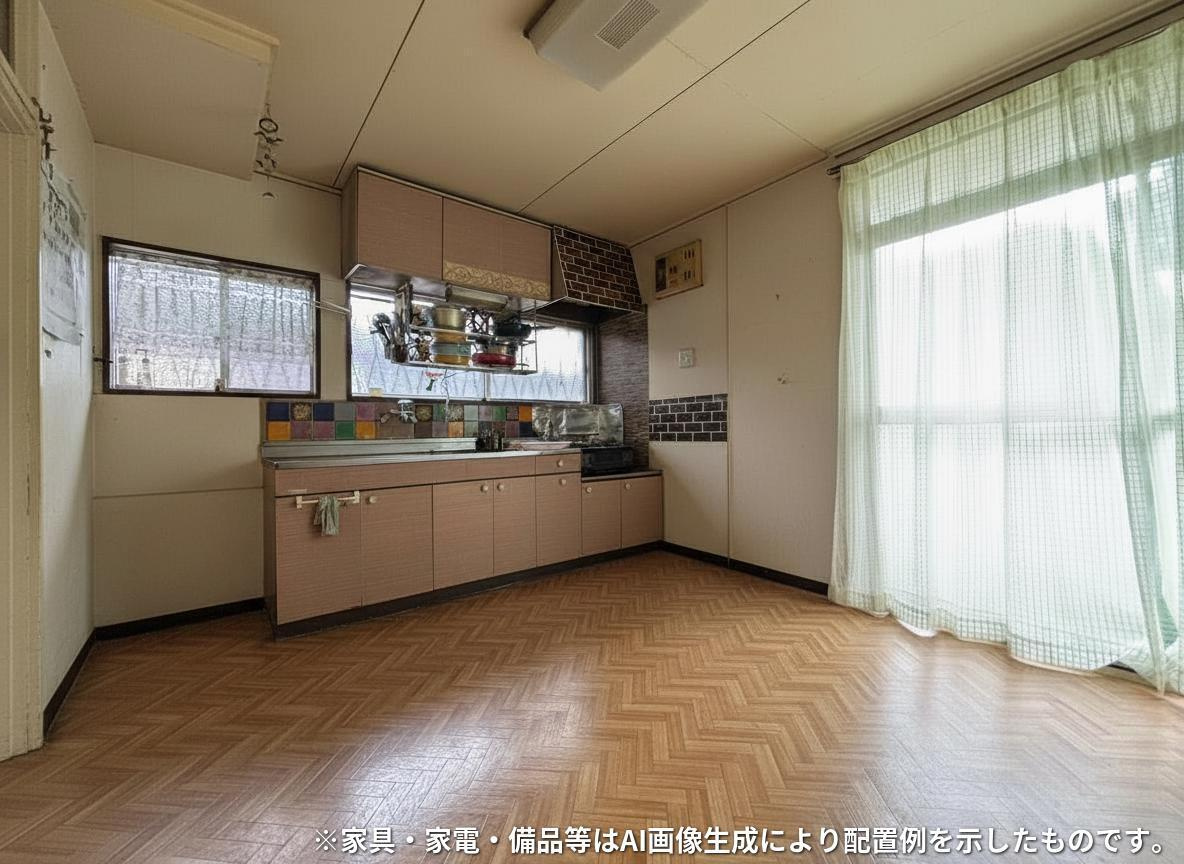 栃木市大平町富田　A棟　中古戸建のキッチン