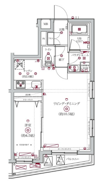 ＳＰコート大森町の間取り