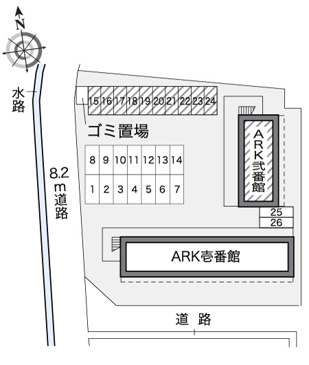 広島市佐伯区八幡東２丁目の賃貸マンションの区画図|画像4