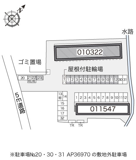 廿日市市上平良のアパートの区画図|画像4