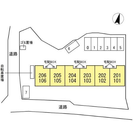 アップヒルズの区画図