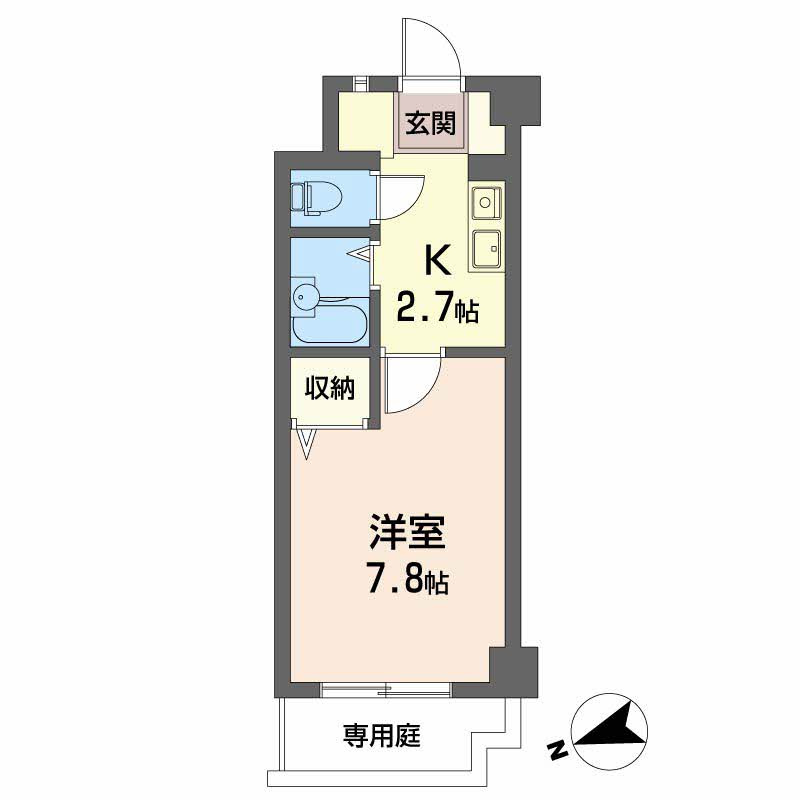 JRBハイツ横川の間取り