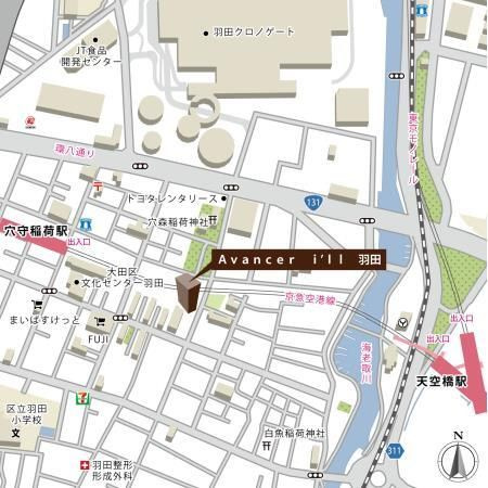 Ａｖａｎｃｅｒ　ｉ’ｌｌ　羽田の地図