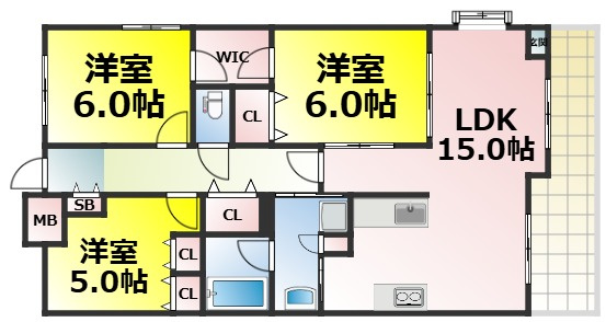【間取り】 | CITY SPIRE桜川Ⅱ 仲介手数料無料