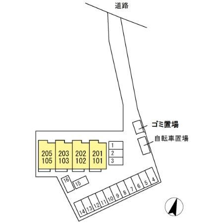 ソレイユの区画図