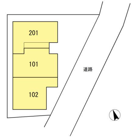 リバーガーデン壱番の区画図