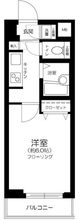 菱和パレス世田谷桜新町　分譲賃貸　オートロック　単身者さんオススメの間取り