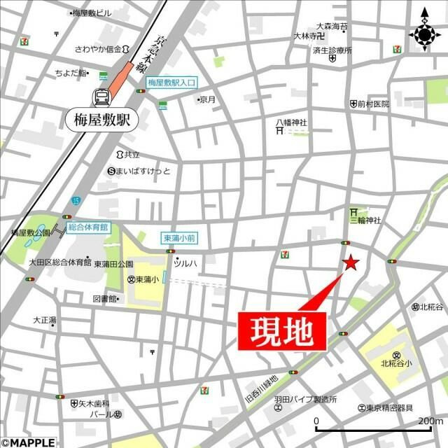 メゾンドアルグの地図