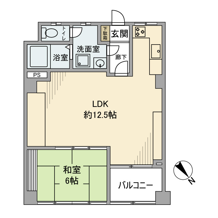 麻布十番中央マンションの間取り