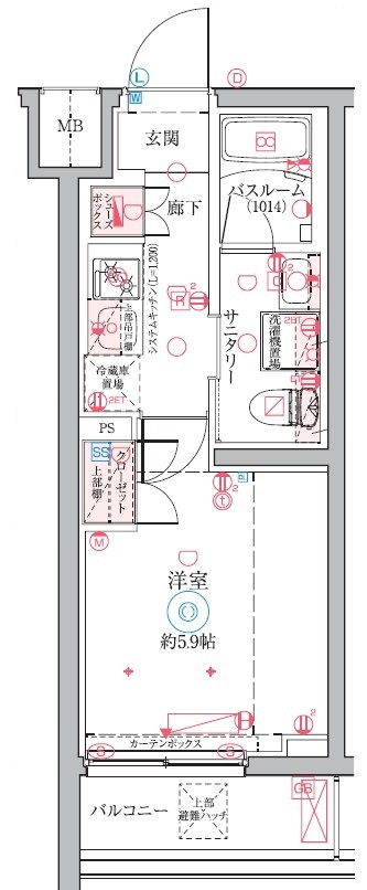 クレヴィスタ横浜鶴見の間取り