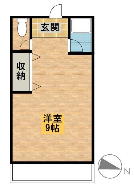 ワンルームホープの間取り
