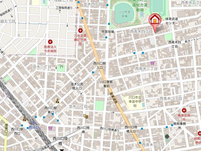 サンパーク西青木の地図