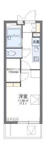レオパレスバスケットタウンの間取り