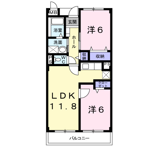 アルビトロＪの間取り