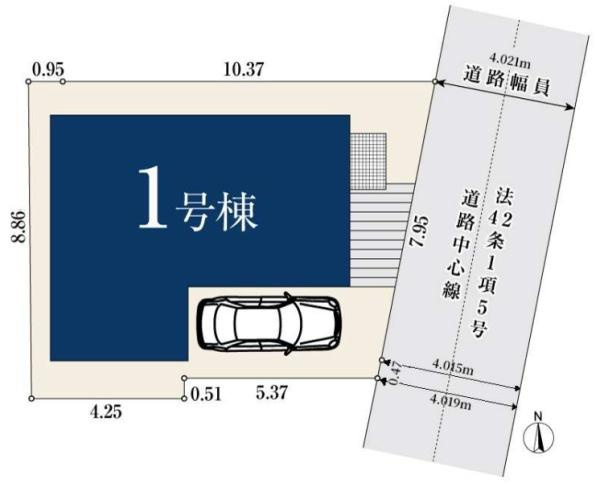 横浜市港北区新吉田東１丁目の新築一戸建の区画図|限定1区画の販売です！
お気軽にお問合せ下さい！