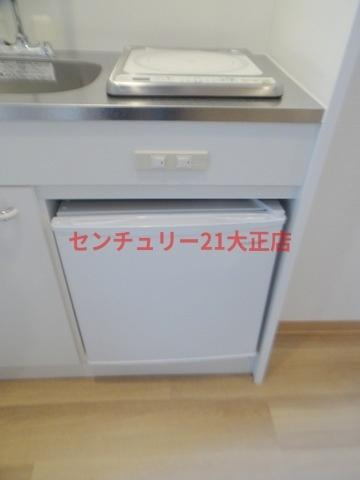 フィエンテ泉尾のキッチン|冷蔵庫付き