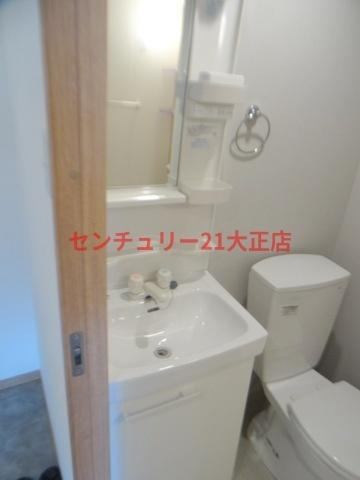 フィエンテ泉尾の洗面所|洗面台