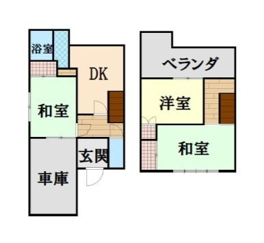 和歌山市吉礼　中古戸建の間取り