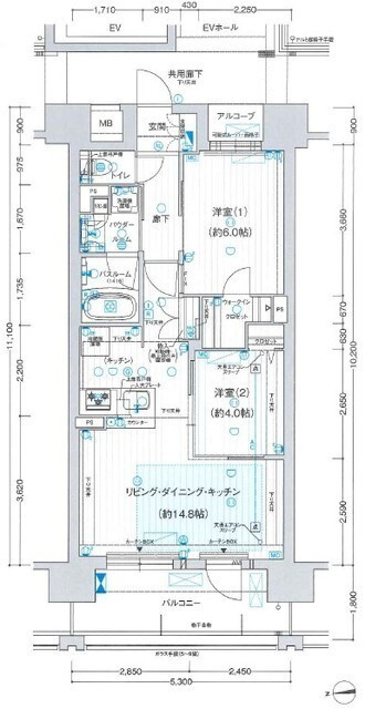プレサンス　ロジェ　上前津駅前　ＴＨＥ　ＲＥＳＩＤＥＮＣＥの間取り