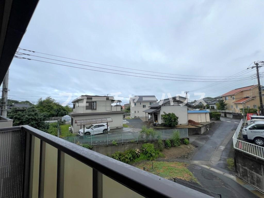 サンプラザＣのバルコニー|※202号室の画像です