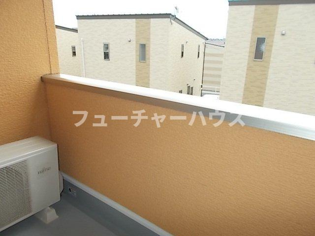 ウィッシュピュア　ハナワのバルコニー|お洗濯にも便利なバルコニー付き