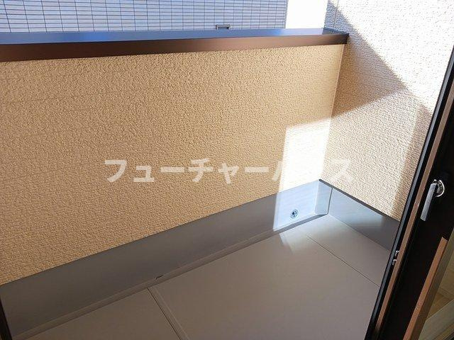 アンソレイユのバルコニー|陽当たり良好なバルコニーです
