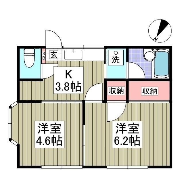 ハイツイレブンの間取り