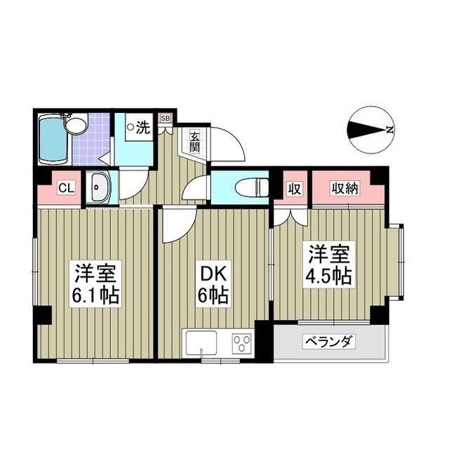 ドエル渕野辺の間取り